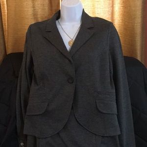 616 CAbi Jet Set Jacket Gray Size 6 NWT